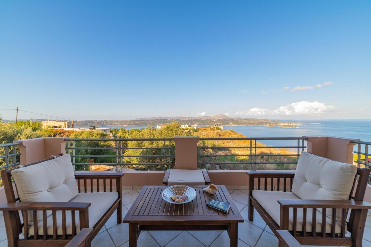 Deluxe Villa Kamba With Sea View Aptera Exterior foto